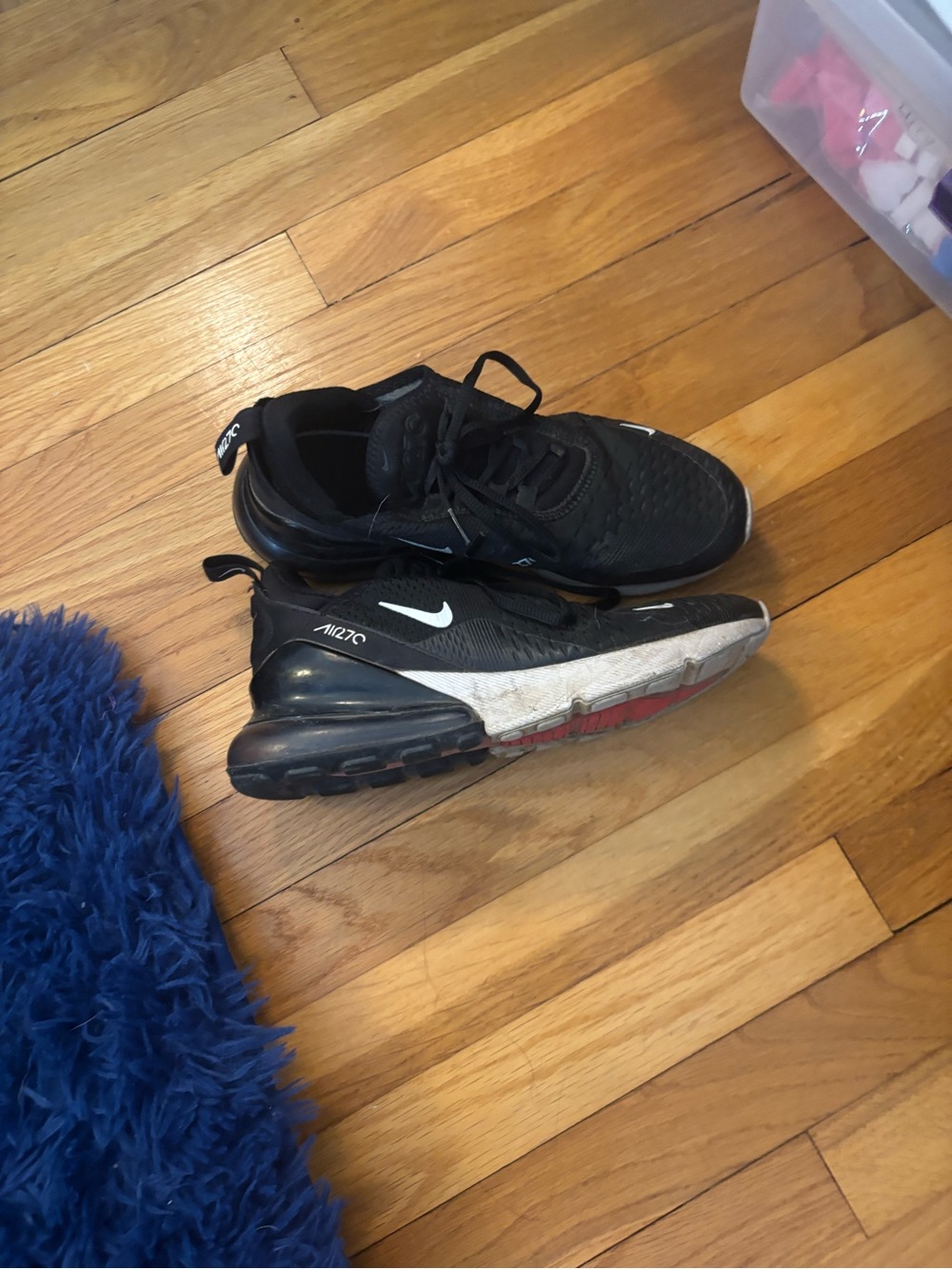 Nike Black and White Air Max 270 Sneakers